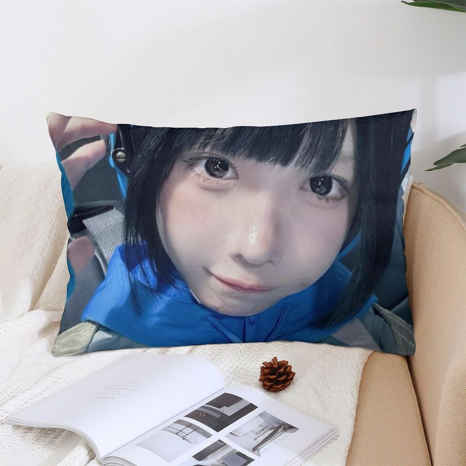 Amazon｜あのちゃん (7) ロングピローケース クッションカバー